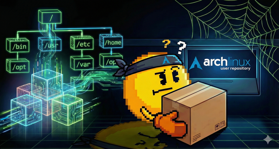 Jak v Arch Linuxu oklamat Pacmana (a nerozbít přitom AUR závislosti)